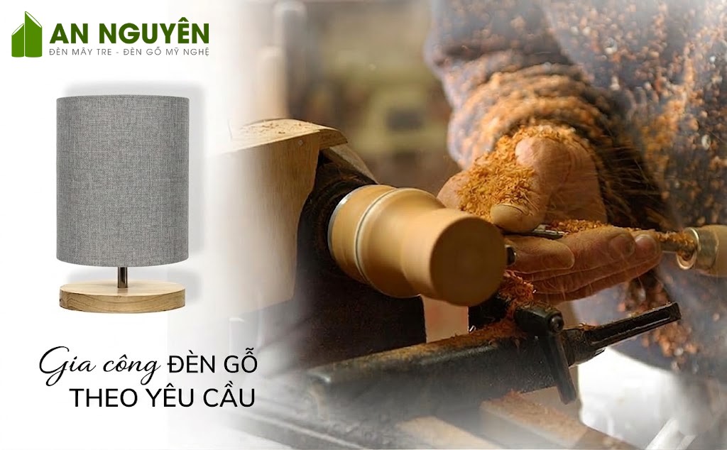 Xưởng gia công đèn gỗ theo yêu cầu HCM.