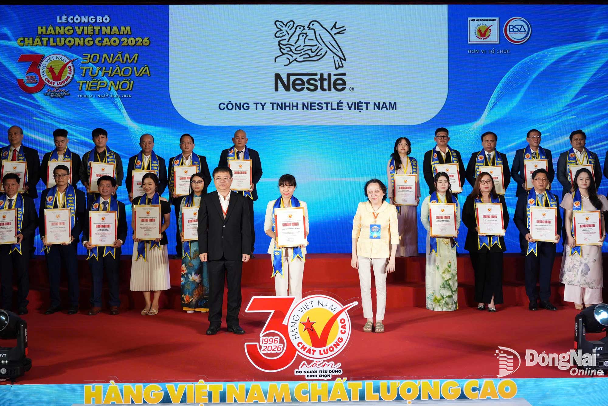 Công ty TNHH Nestlé Việt Nam làm một trong những doanh nghiệp ở Đồng Nai đạt chứng nhận hàng Việt Nam chất lượng cao năm 2026. Ảnh: CTV