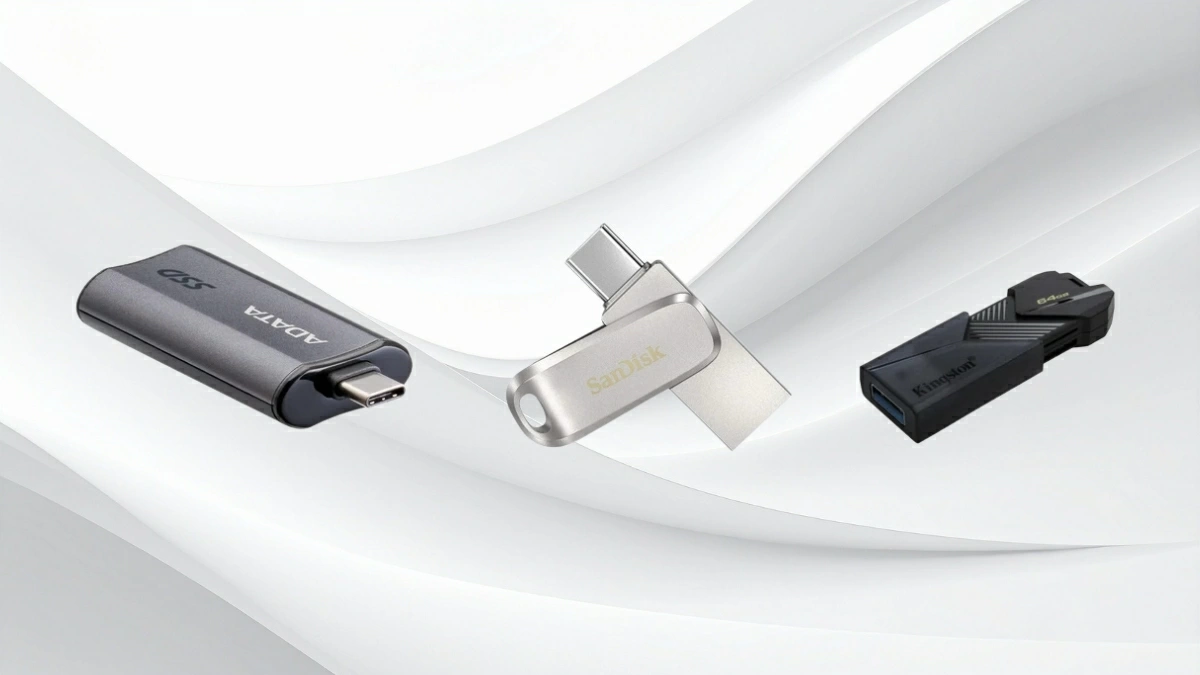 Thẻ nhớ và USB là những đại diện quen thuộc của lưu trữ vật lý.