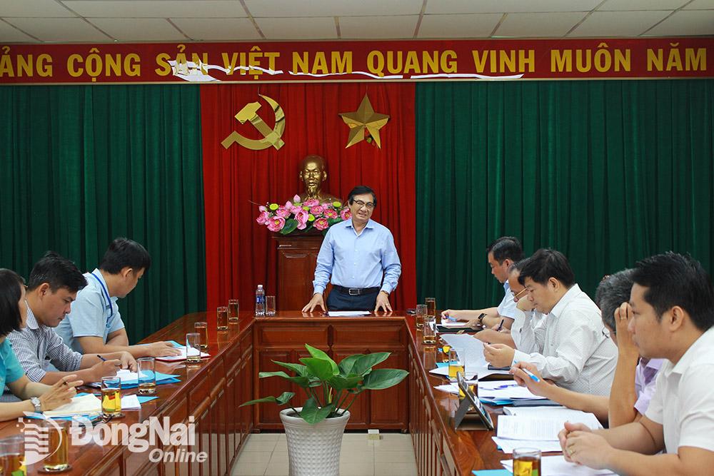 Phó chủ tịch UBND tỉnh Nguyễn Sơn Hùng phát biểu chỉ đạo tại buổi làm việc