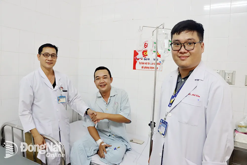 Bệnh nhân N.M.D. hiện sức khỏe đã ổn định sau phẫu thuật. Ảnh: Hải Đình