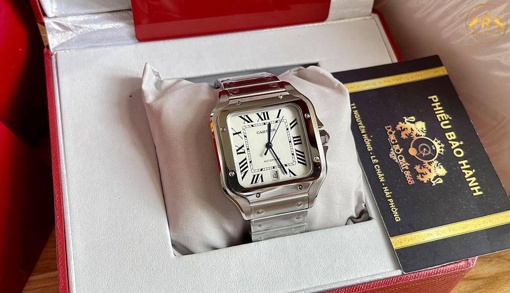 Cartier Rep 1 1 Santos phiên bản hàng hiệu với thiết kế ấn tượng nhất.