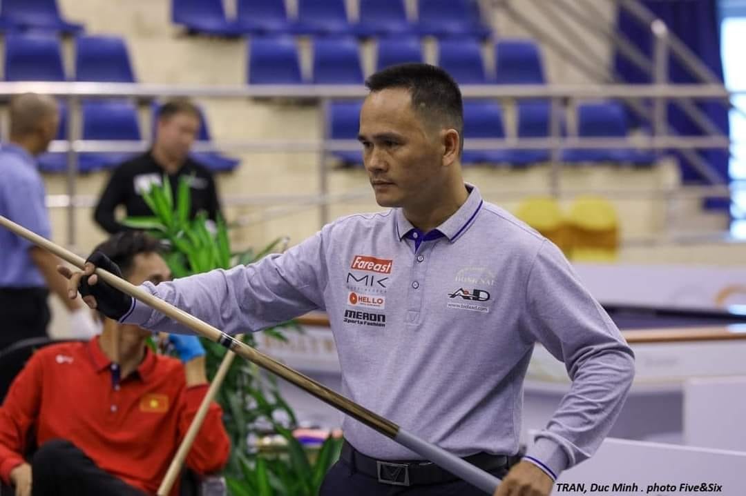 Trần Đức Minh xuất sắc vào bán kết giải World Cup billiards carom 3 băng TP.HCM 2024.