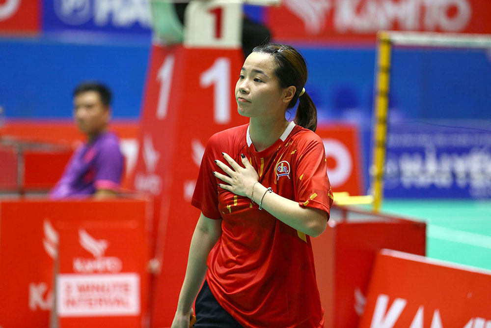 Nguyễn Thùy Linh thi đấu xuất sắc giúp Đồng Nai vô địch đồng đội nữ. Ảnh: ĐVCC