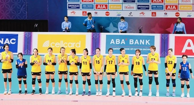 Đội tuyển bóng chuyền nữ Việt Nam đang xếp hạng 39 thế giới. 