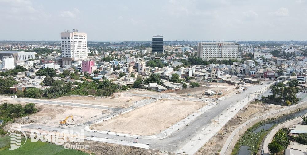 Khu tái định cư tại phường Thống Nhất và Tân Mai, thành phố Biên Hòa hiện đang được thi công xây dựng. Ảnh: tư liệu