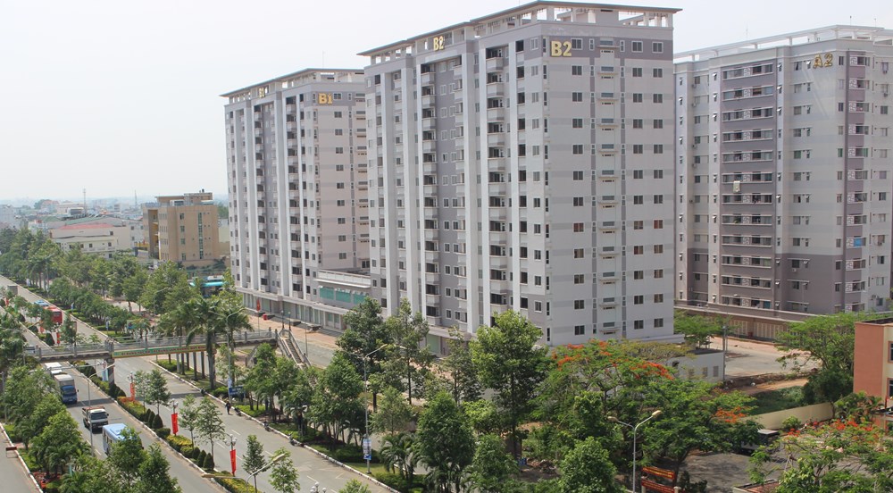 Dự án nhà ở xã hội cho thuê tại thành phố Biên Hòa. Ảnh: Hoàng Lộc