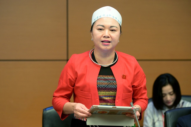 Đại biểu Đặng Bích Ngọc - Đoàn ĐBQH tỉnh Hòa Bình.