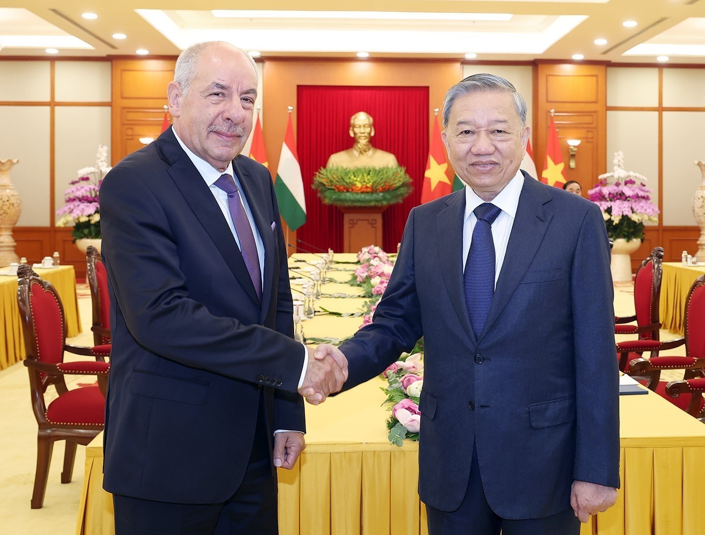 Tổng Bí thư Tô Lâm hội kiến Tổng thống Hungary Sulyok Tamás thăm chính thức Việt Nam. 