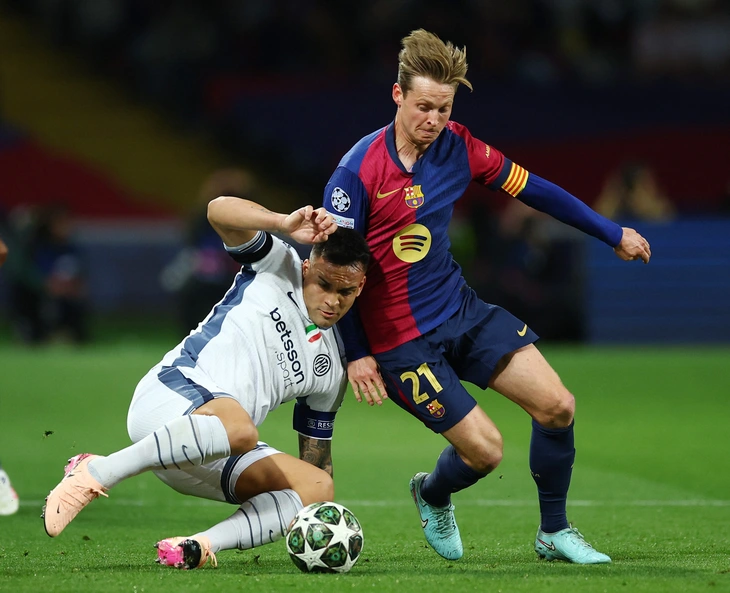 Barca và Inter hòa nhau 3-3 tại bán kết lượt đi Champions League - Ảnh: REUTERS