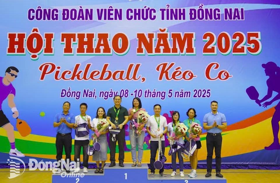 Công đoàn Viên chức tỉnh tổ chức hội thao trong cán bộ, đoàn viên, người lao động năm 2025. Ảnh: CĐ