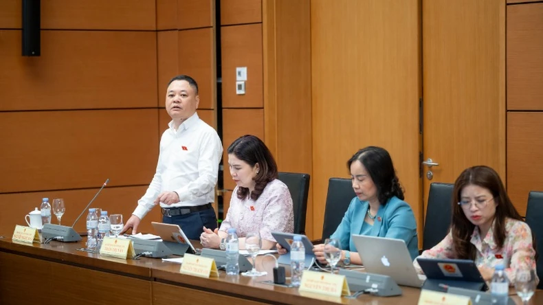 Đại biểu Nguyễn Ngọc Bảo (đoàn Bắc Ninh). Ảnh: BÙI GIANG