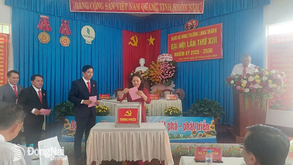 Đại hội bầu trực tiếp Bí thư cấp ủy nhiệm kỳ 2025-2030. Ảnh: Công Minh