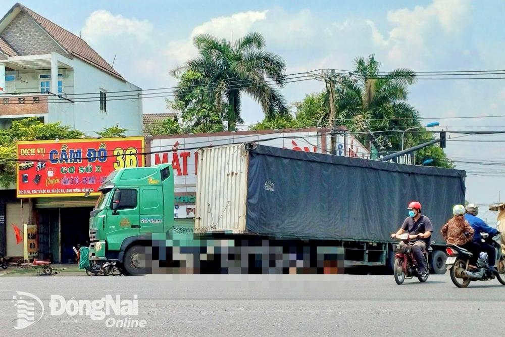 Hiện trường vụ tai nạn giao thông. Ảnh: CTV 