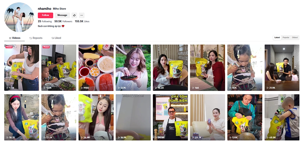 Miho Store truyền tải kiến thức về sản phẩm trên các kênh truyền thông