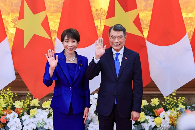 Chuyến thăm cho thấy sự coi trọng cao độ của Nhật Bản đối với quan hệ Đối tác chiến lược toàn diện Việt Nam - Nhật Bản khi cả hai nước đang cùng bước vào giai đoạn phát triển mới - Ảnh: VGP/Nhật Bắc


