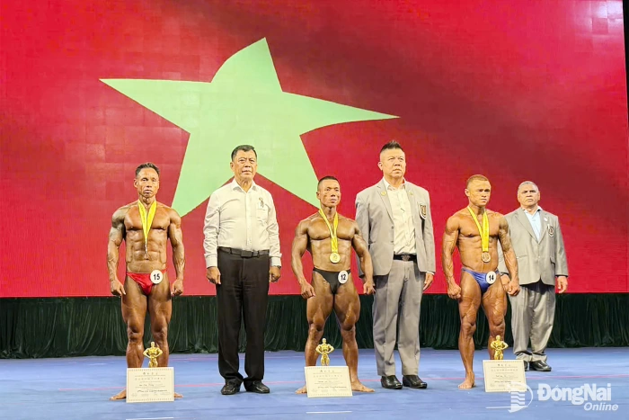 Nguyễn Văn Tài của Đồng Nai giành huy chương vàng giải vô địch Thể hình Đông Nam Á 2026