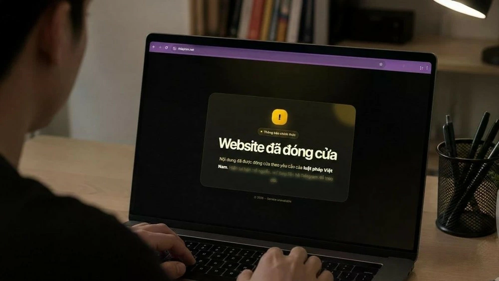 A website illegally screening films dismantled (Photo: znews.vn)