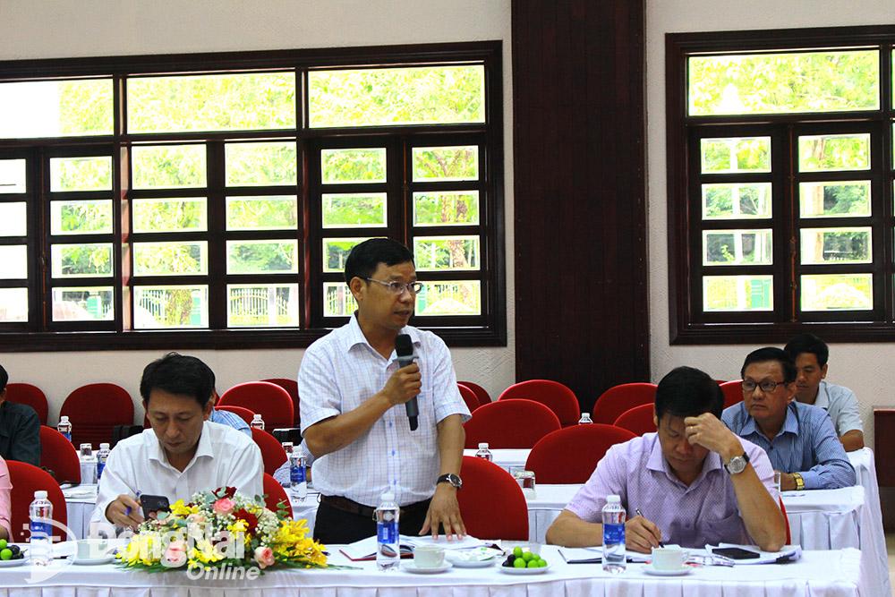 Đại diện lãnh đạo Ban Tuyên giáo Thành ủy Biên Hòa phát biểu tại hội nghị. Ảnh: H.Thảo