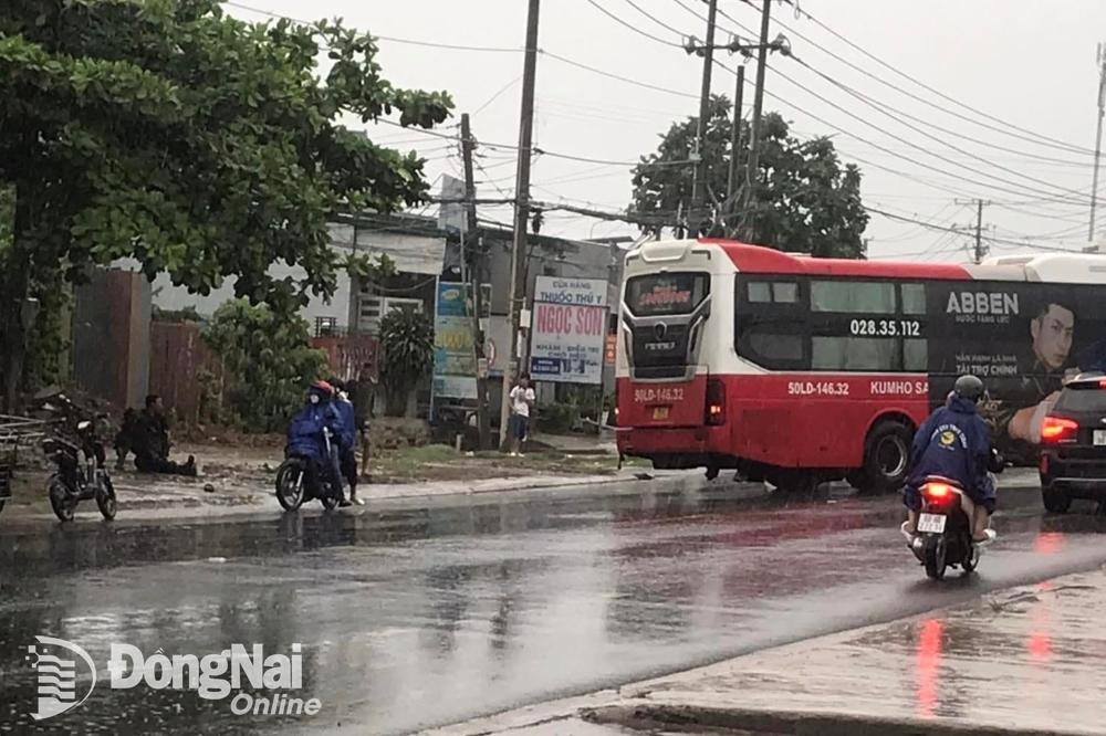 Hiện trường vụ tai nạn. Ảnh: CTV