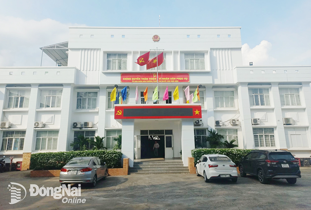 Trụ sở UBND phường Phước Tân, nơi ông Huỳnh Thanh Phương làm việc. Ảnh: Giang Lam