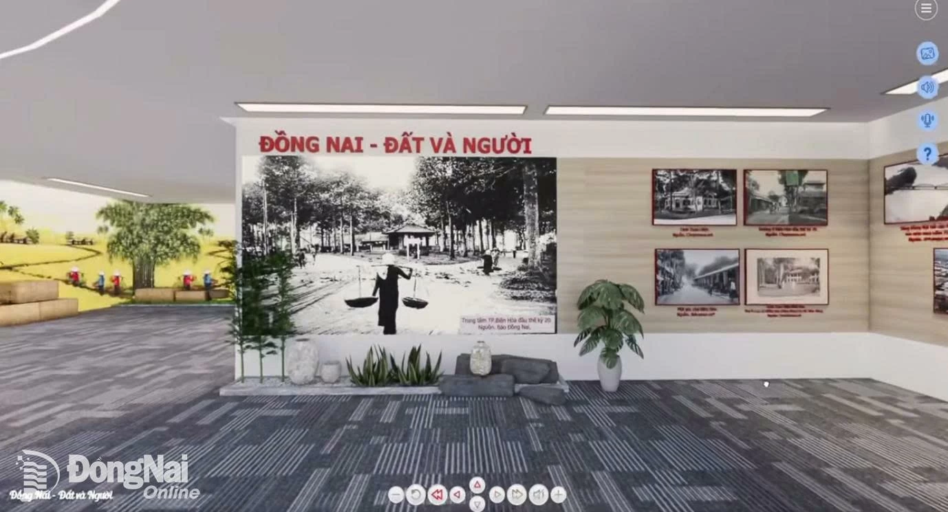 Đồng Nai - đất và người trong triển lãm 3D do Trung tâm Văn hóa - điện ảnh Đồng Nai thực hiện. Ảnh: Ly Na