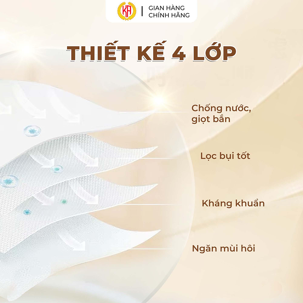 Khẩu trang Khuyến Anh được sản xuất đạt chuẩn ISO.