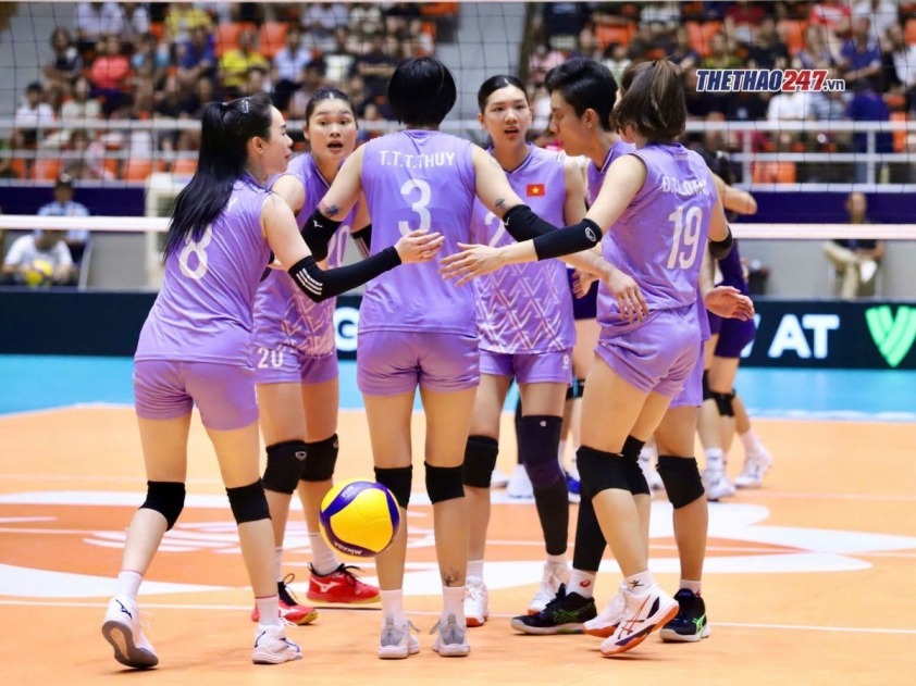 Đội bóng chuyền nữ Việt Nam vươn lên xếp hạng 29 thế giới sau trận thắng Ấn Độ 3-0 ở lượt trận thứ 3. Ảnh: Thethao247