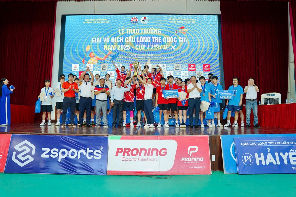 Giải vô địch cầu lông trẻ quốc gia năm 2025: Đồng Nai giành duy nhất 1 huy chương bạc nội dung đồng đội