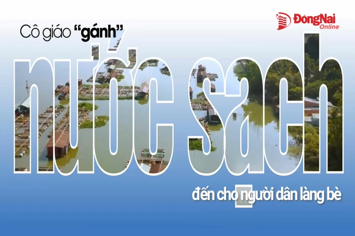 [Video] Cô giáo “gánh” nước sạch đến cho người dân làng bè