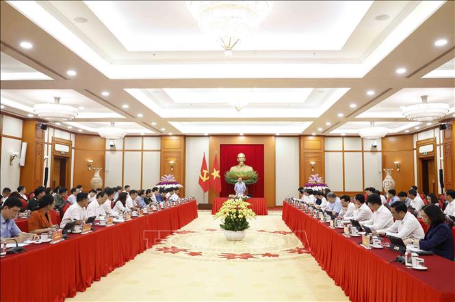 Tổng Bí thư, Chủ tịch nước Tô Lâm chủ trì cuộc làm việc với ngành Giáo dục và Đào tạo. Ảnh: Thống Nhất/TTXVN

