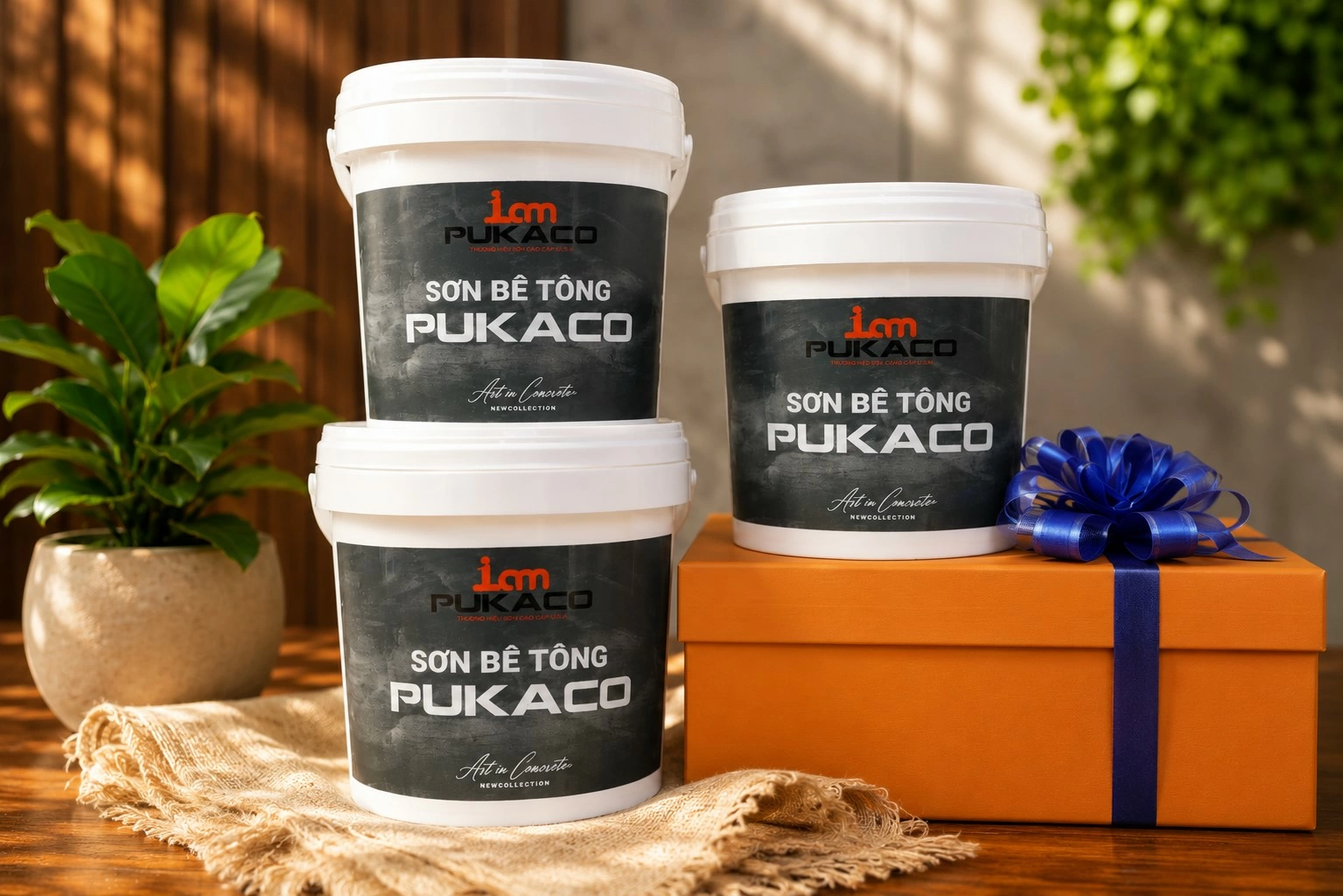 Sơn giả bê tông PUKACO được ưa chuộng trên thị trường.
