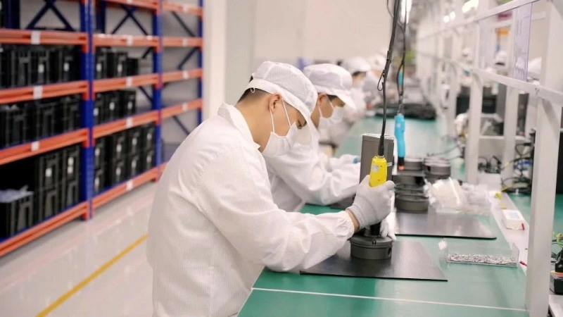 An AI camera production line at MK Vision JSC in Thang Long Vinh Phuc Industrial Park, Binh Xuyen commune, Phu Tho province. (Photo: MINH PHUONG)