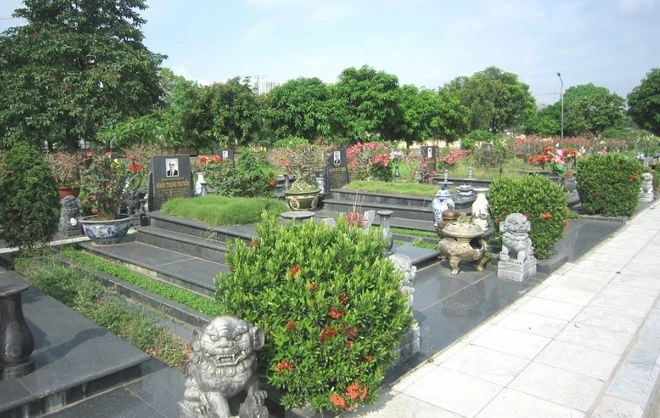  Các phần mộ trong Nghĩa trang Mai Dịch. Nguồn: Ban Lễ tang Hà Nội