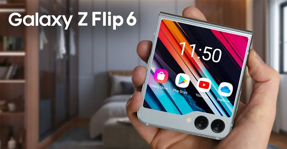 Chất liệu Galaxy Z Flip 6 được nâng cấp lên Armor Aluminum bền hơn 10%.