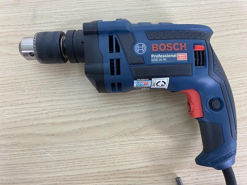 Máy khoan Bosch GSB 16 RE được dùng phổ biến