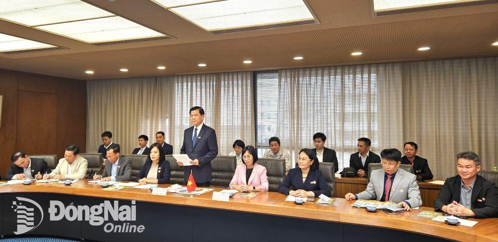 Đoàn xúc tiến đầu tư của Đồng Nai do Bí thư Tỉnh ủy Nguyễn Hồng Lĩnh làm Trưởng đoàn xúc tiến đầu tư tại Nhật Bản tháng 4-2024.