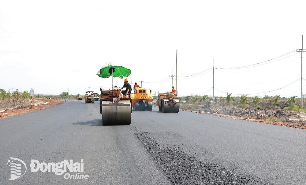 Dự án được khởi công vào năm 2022, đến nay, sản lượng thi công của dự án đã đạt khoảng 95%.