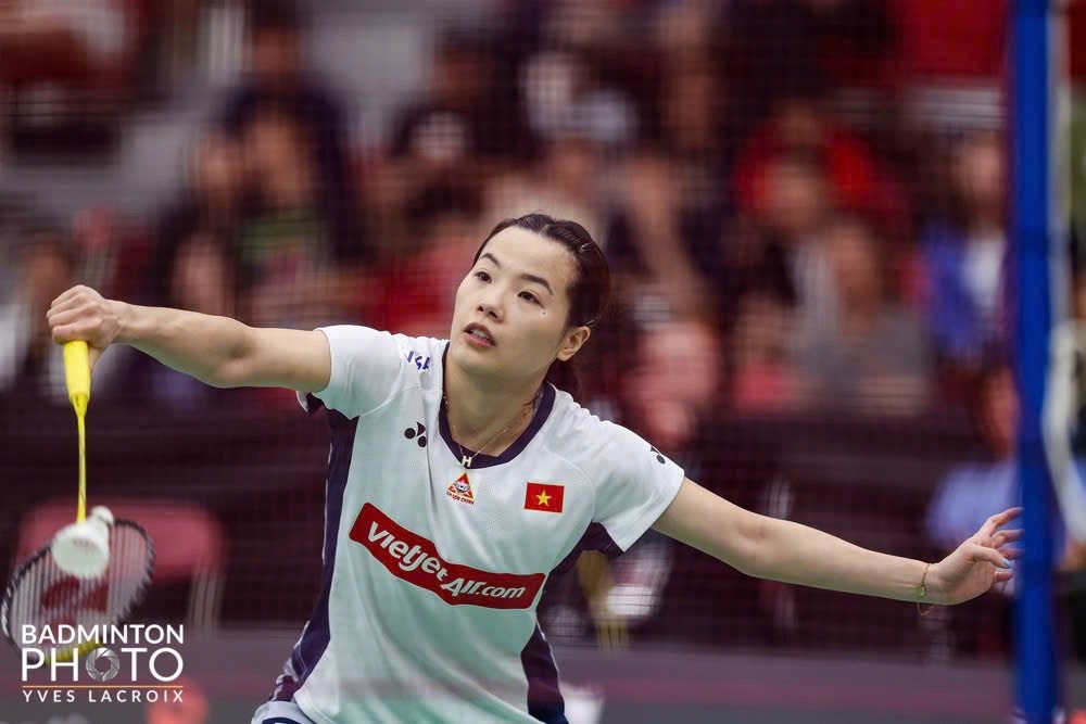 Nguyễn Thùy Linh lần thứ hai trong năm thất bại trong trận chung kết một giải Super 300. Ảnh: Badminton Photo