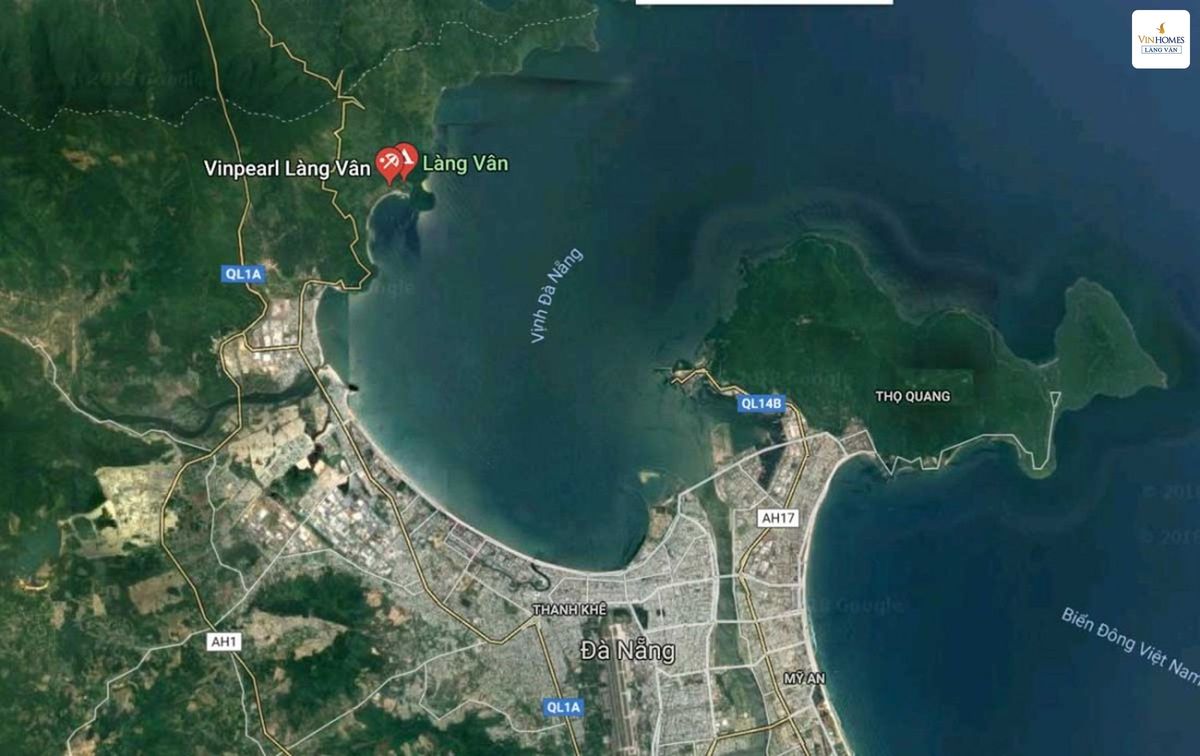 Vị trí dự án Vinhomes Làng Vân trên bản đồ vệ tinh.