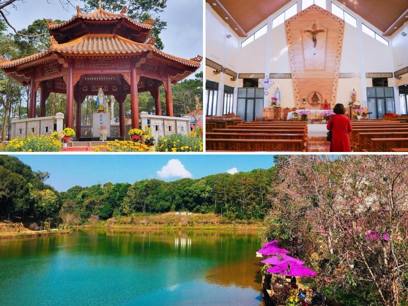 Du lịch Măng Đen du khách được chiêm ngưỡng vẻ đẹp tự nhiên và nét kiến trúc độc đáo.