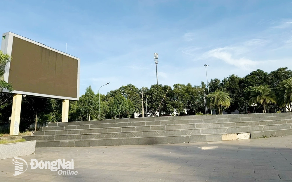 Công viên Tiến Thành, phường Đồng Xoài được lựa chọn làm nơi tổ chức sự kiện. Ảnh: Hưng Cát