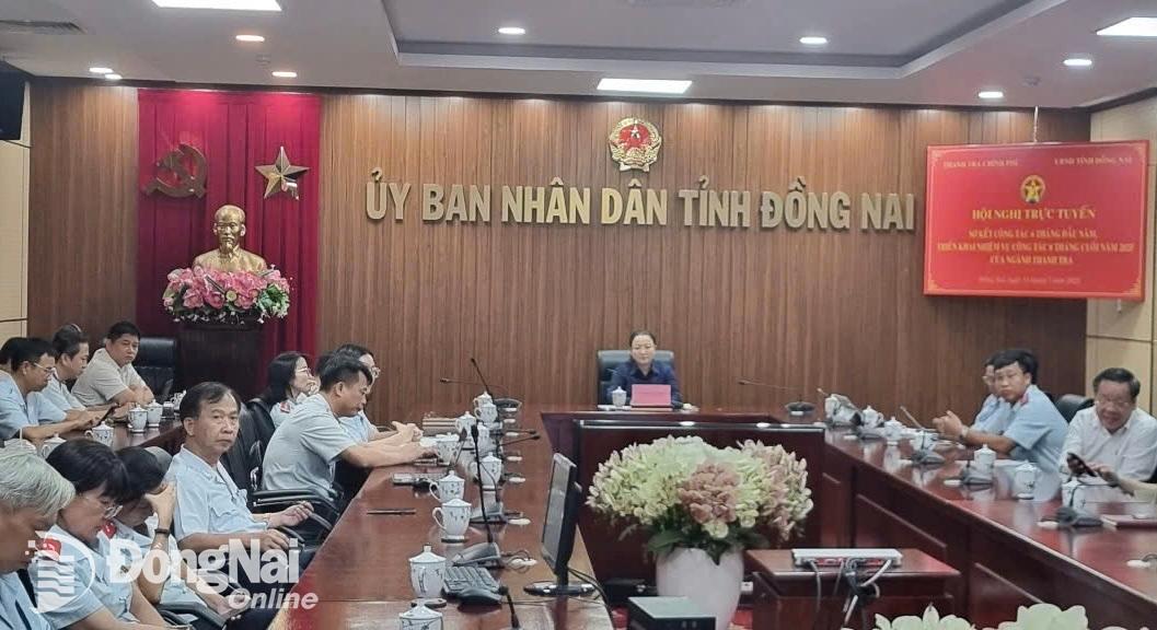 Các đại biểu dự hội nghị tại điểm cầu Đồng Nai. Ảnh: CTV