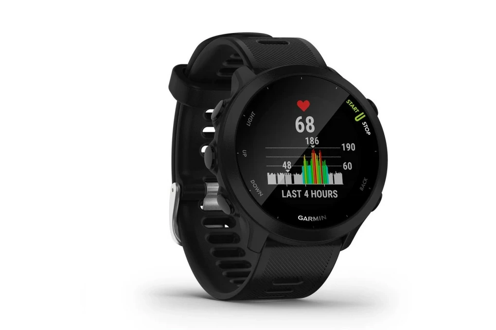 Garmin Forerunner 55 phù hợp với người mới chạy bộ cần một mẫu đồng hồ gọn nhẹ và dễ làm quen.