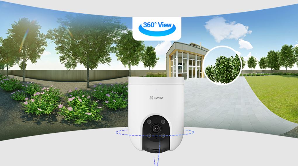 Thiết kế gọn gàng, phù hợp lắp tại các vị trí ngoài trời như hiên nhà, cổng hoặc khu vực để xe.