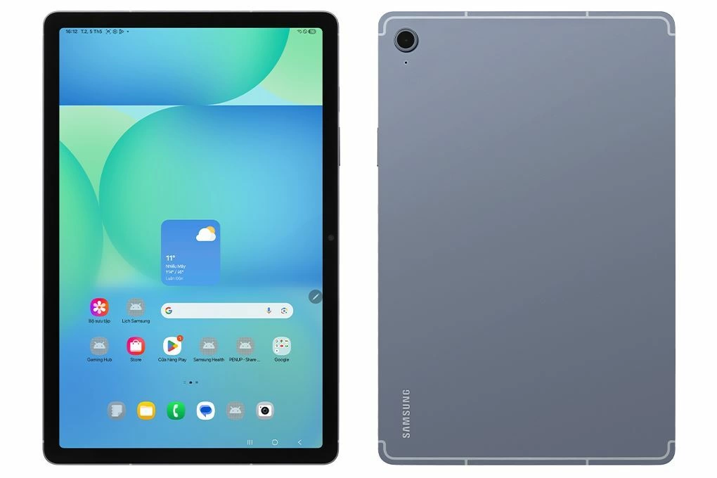 Thiết kế tổng thể của Tab S10 FE+ cho thấy đây là mẫu máy hướng đến trải nghiệm tablet màn hình lớn hiện đại.