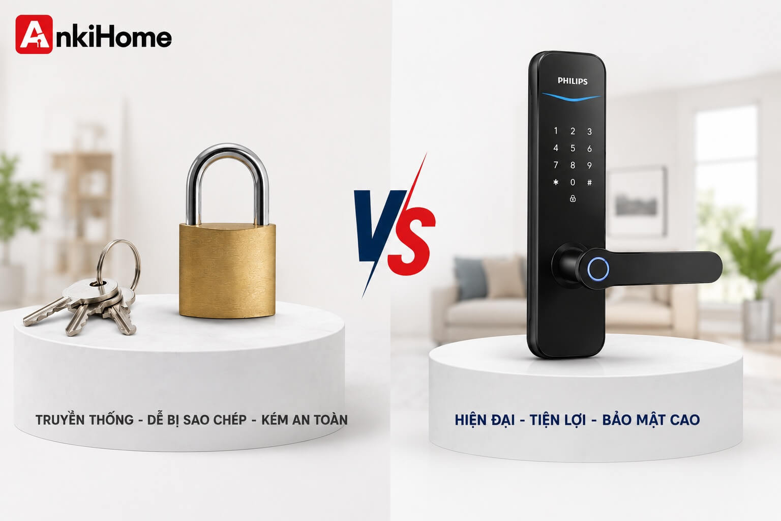 Với sự phát triển của công nghệ, khóa điện tử đang dần thay thế khóa cơ nhờ vào các ưu điểm vượt trội về tính bảo mật, tiện lợi và hiện đại.