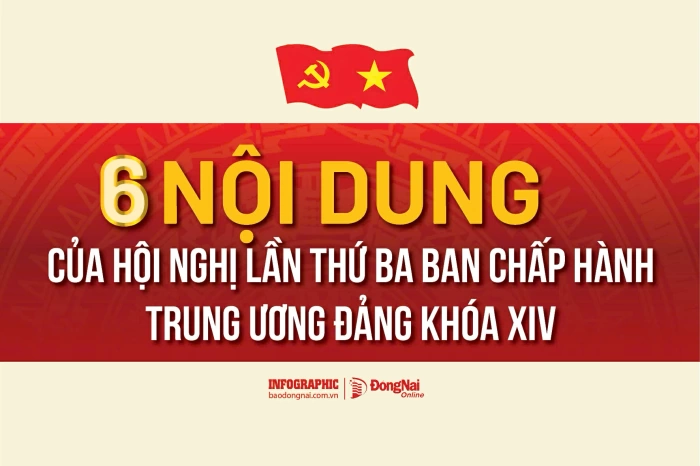 [Infographic] 6 nội dung quan trọng của Hội nghị lần thứ ba Ban Chấp hành Trung ương Đảng khóa XIV