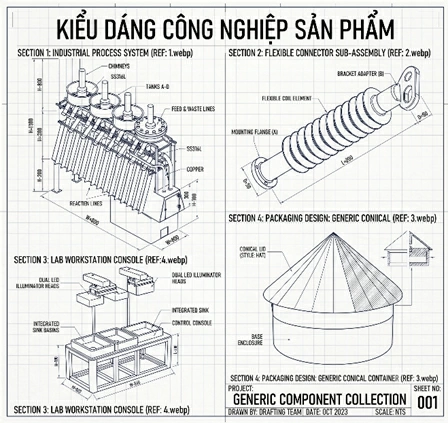 Minh họa kiểu dáng công nghiệp sản phẩm.