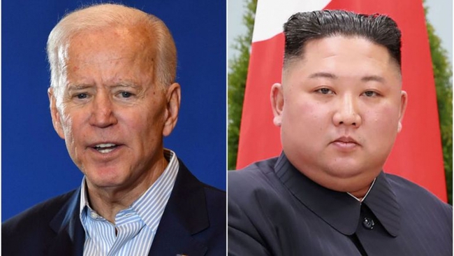 Tổng thống Mỹ Joe Biden và lãnh đạo Triều Tiên Kim Jong-un. Ảnh: AFP